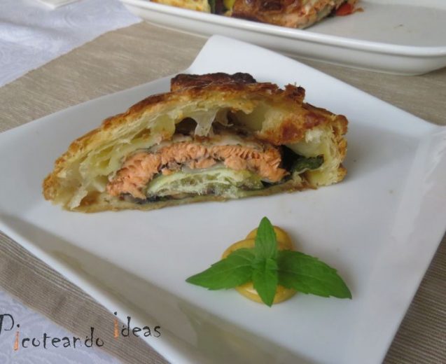 Salmon en hojaldre Salmon en hojaldre